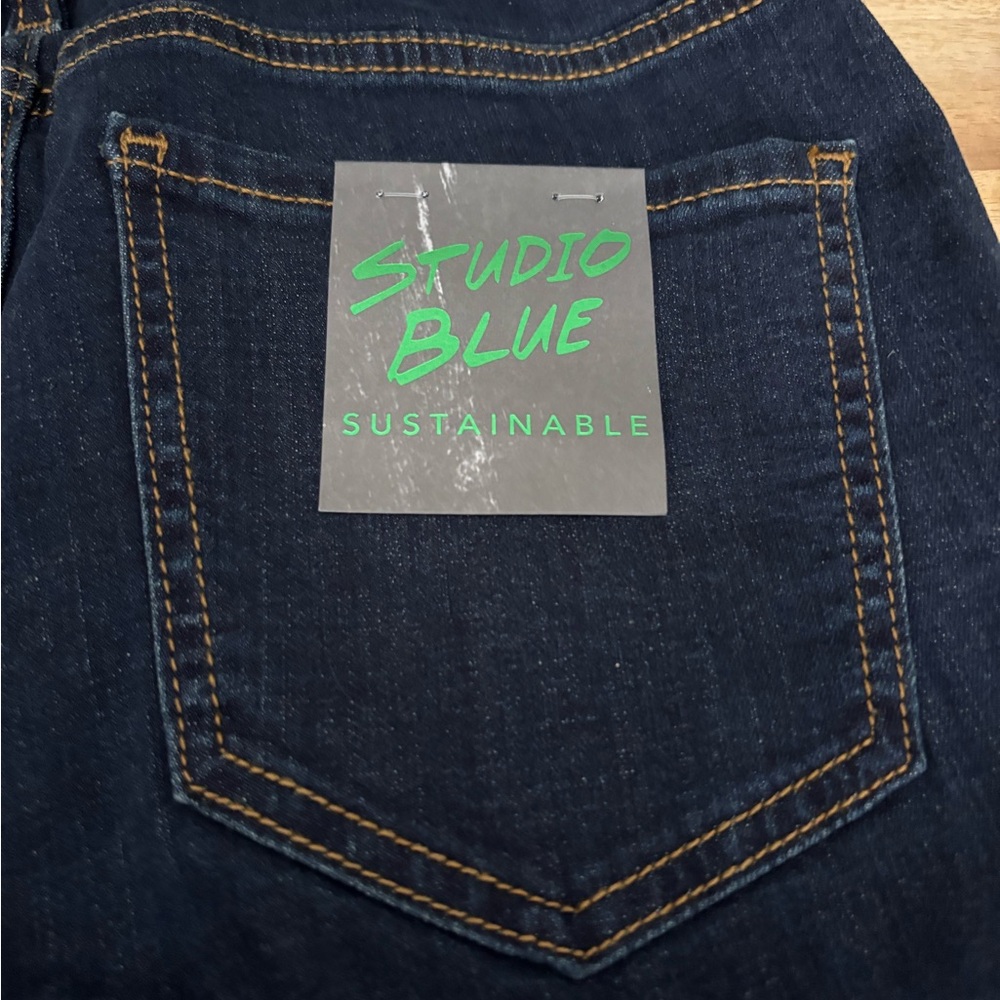 Studio Blue Sustainable Deep Indigo Straight Jeans size 28. - Picture 5 of 8